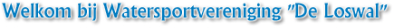 Welkom bij Watersportvereniging De Loswal